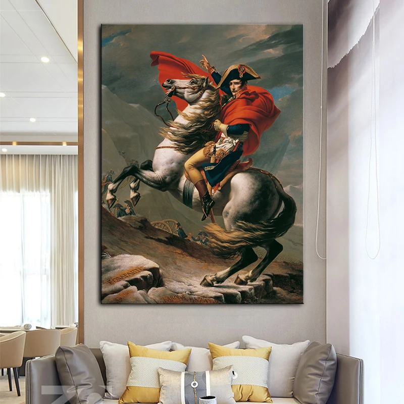 

Portrait Art Canvas Paintings Napoleon Bonaparte Posters and Prints Wall Art Pictures Home Decor Artwork Living Room Decoration