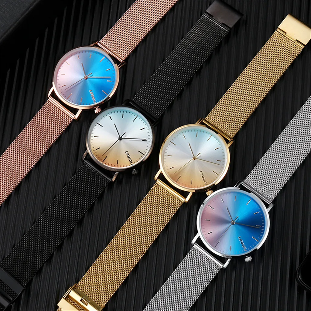 

Quartz Watch Simple Men's Stainless Steel Mesh Belt Analog Alloy Quartz Watch Men's Stainless Steel Mesh Watch @40