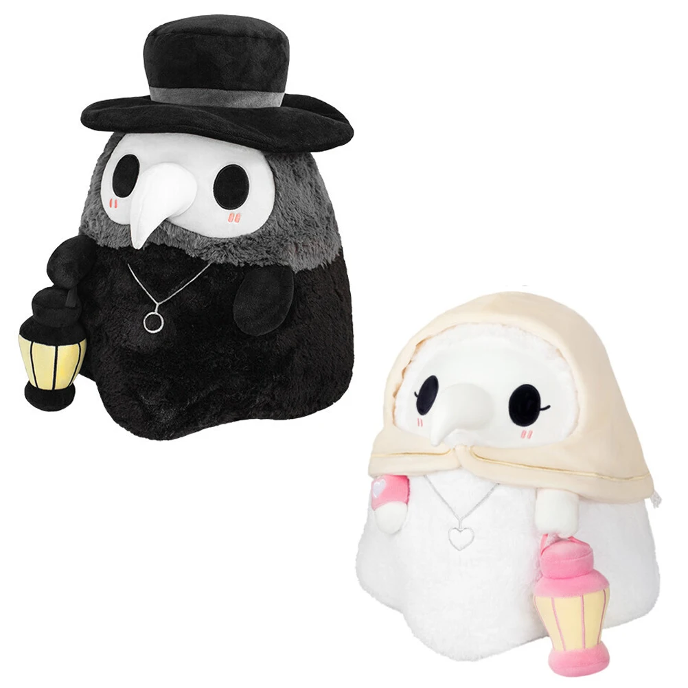 

Luminous Couple Cartoon Animal Plague Doctor Beak Stuffed Plush Toy Valentine'S Day Beak Doctor Party Prom Props Plush Toy Gifts