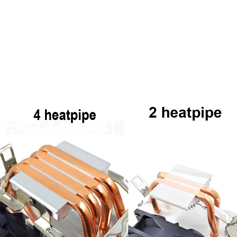3Pin 4 Heatpipe PC Cooling Fan RGB LED CPU Cooler Heatsink for LGA/775/115X/1366/AM4/AM3/AM2+/AM2/2011/2011-3 Support X99 X79 | Компьютеры