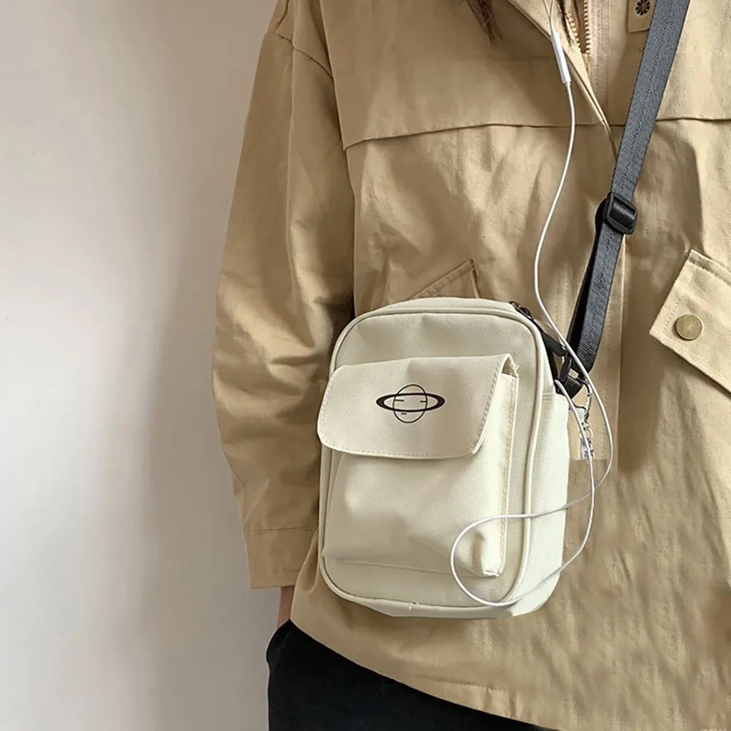 Женская Холщовая Сумка в японском стиле для девушек маленькие сумки на плечо корейская мода повседневная