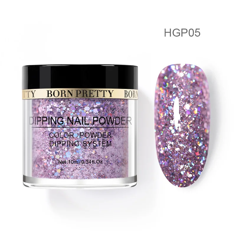 BP-HGP05 Born pretty, голографическая погружение порошки для ногтей градиент окунания блеск украшения длительным, чем УФ гель натуральный сухой без лампы лечения - Цвет: BP-HGP05