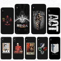 anime attack on titan hard phone case for iphone mobile shell 13 12 mini 11 pro max xs se 2020 6s 7 8 plus 5 x xr 10 comic cover