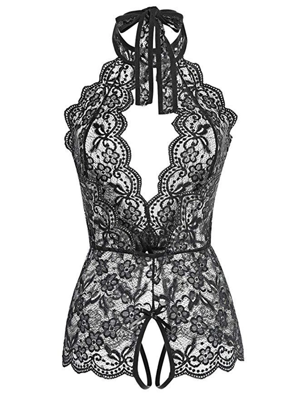 

European and American Sexy Lace Underwear Adult Sexy Lace One-piece Sexy Lingerie XL Adult (S-XXL)