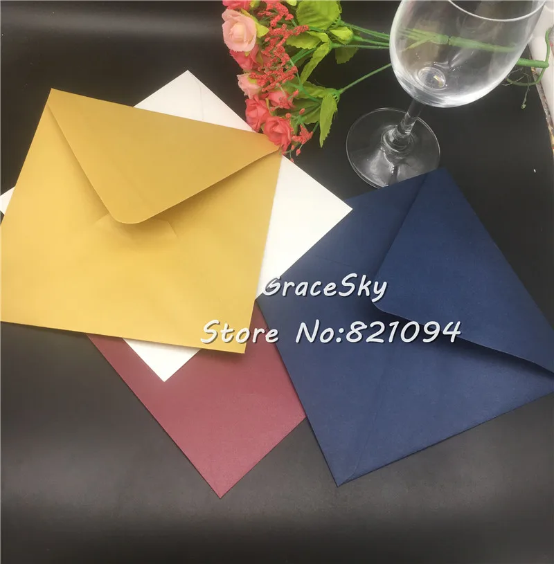 30 шт. квадратные конверты для свадебных приглашений 16 х16 см | Дом и сад