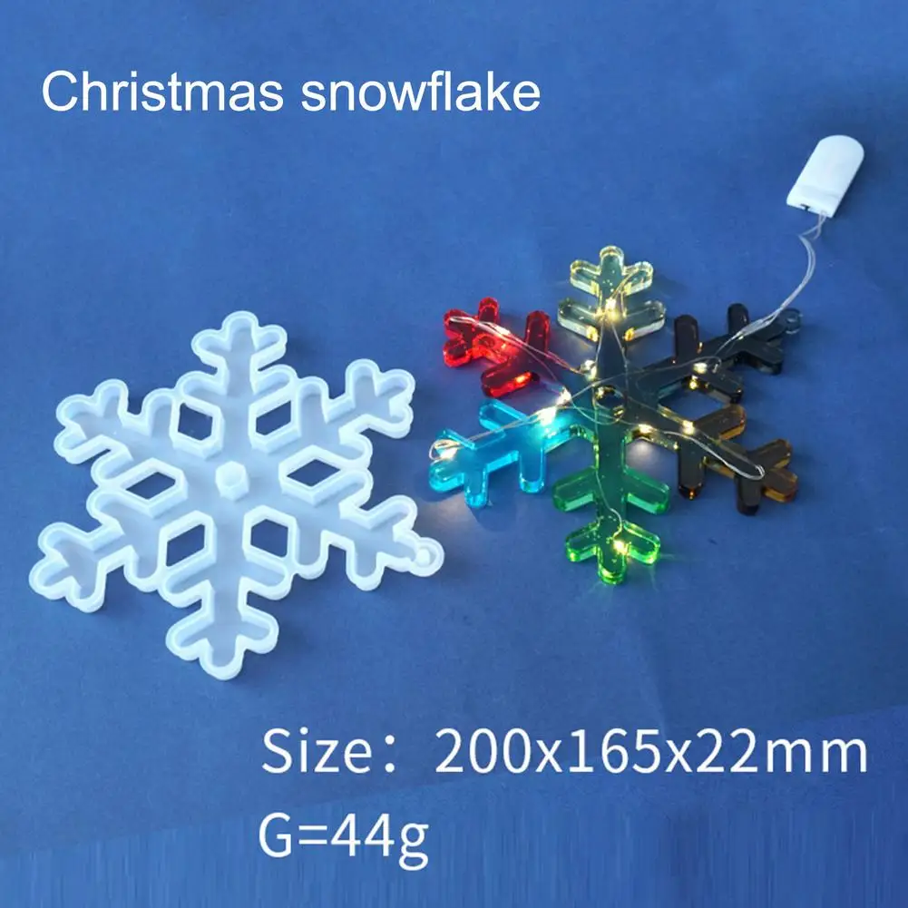 

Silicone Mold Mirror DIY Snowflake Handmade Crafts Epoxy Resin Gifts Molds Silica DIY Pendant Necklace Jewelry Making 45a