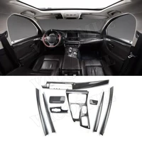 carbon fiber interior dashboard door trim covers strips decoration switch frame for bmw 5 series f10 f11 2011 2017 lhd rhd