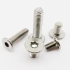 Ультратонкая Шестигранная головка из нержавеющей стали 550 см, ультратонкая низкая плоская вафельная Болт С Головкой M1.6 M2 M2.5 M3 M4 M5 M6M8 A2 304