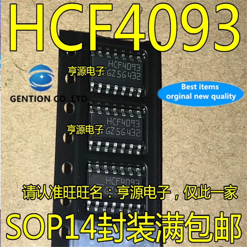 

10Pcs HCF4093 HCF4093M013TR SOP-14 Logic grid inverter in stock 100% new and original