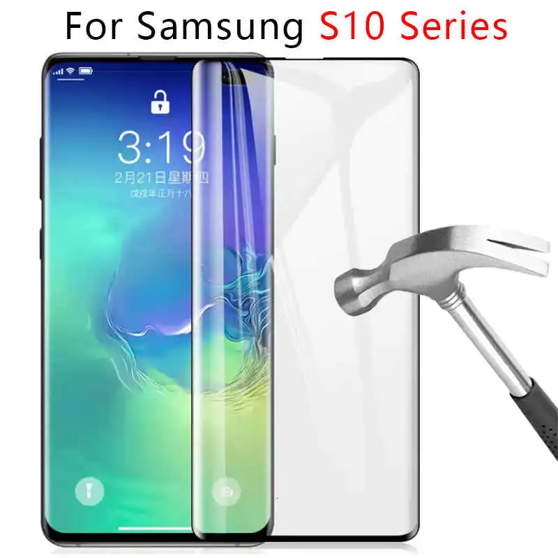 Чехол из закаленного стекла для Samsung S10 E Plus S10e S 10 Защитное стекло экрана телефона