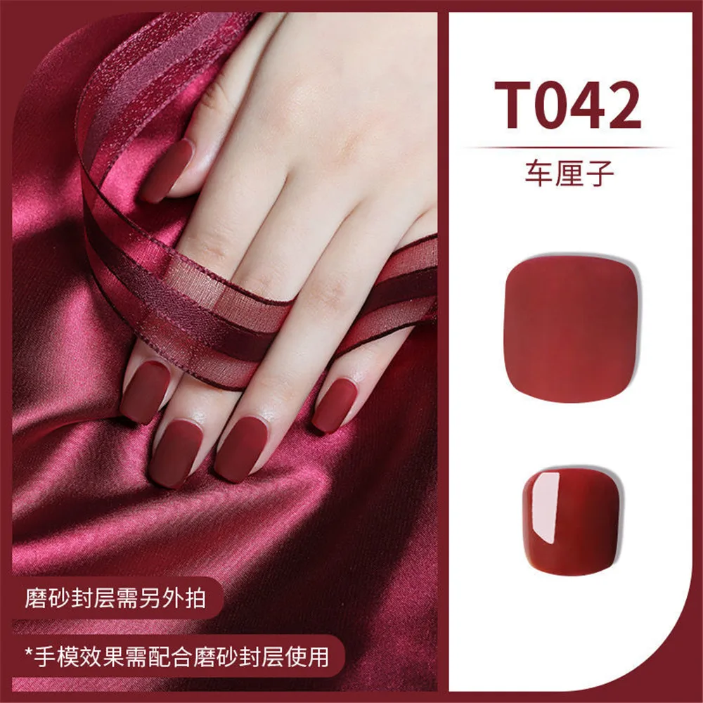 

6PCS Gel Nail Polish Set Matte Nail Polish Glue Set Clear Gel Acrylic Nail Gel Semi-permanent Uv Nail Builder Gel Polish Kit