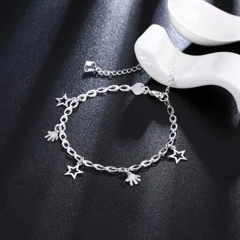 

Fashion constellation anklet star pendant anklet LKNSPCA167 ankle bracelets for women jewelry cuban link anklet