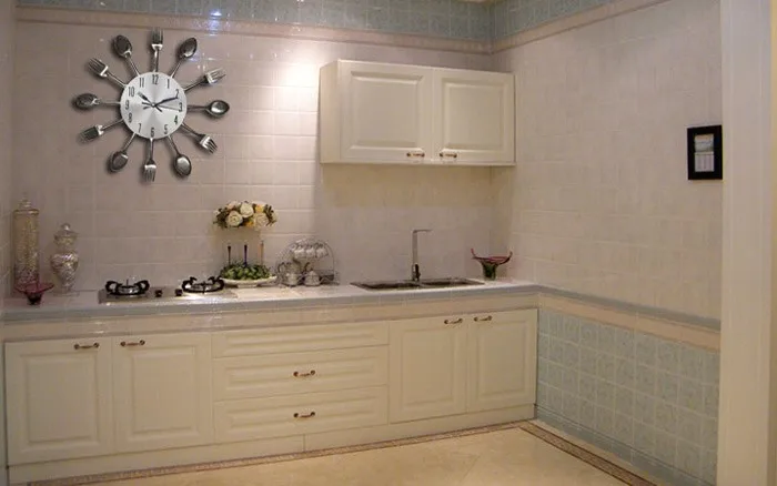 Современные серебряные столовые приборы кухонная настенная искусственная вилка