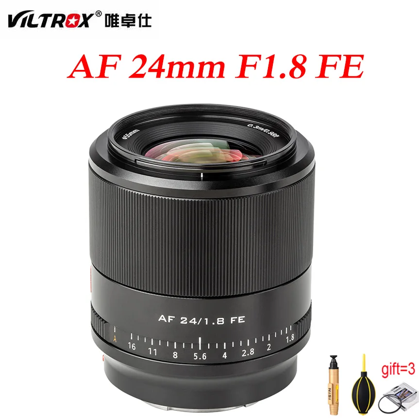 Объектив для камеры Viltrox 24 мм F1.8 FE Полнокадровый Автофокус портрет Прайм Айс