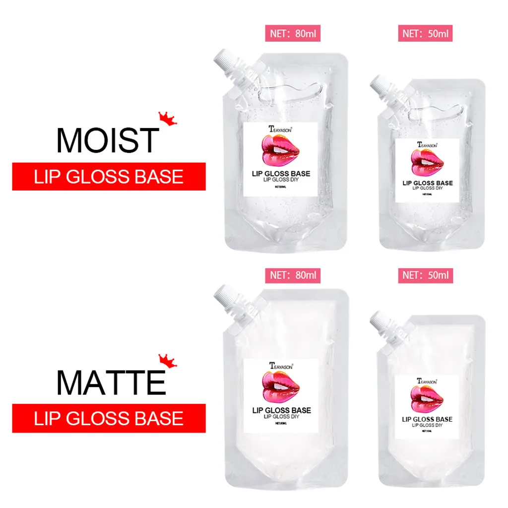 Матовый блеск для губ Teayason прозрачный сделай сам глянцевая основа Увлажняющий 50