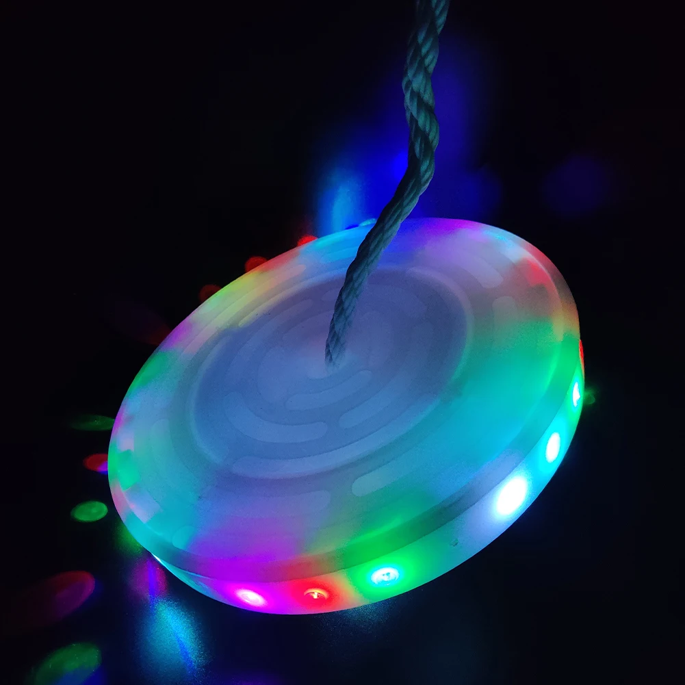 

Раздвижное сиденье с веревкой, светодиодное освещение, блюдце RGB, для спортзала, тяжелые условия, для детей, для игр на улице, для сада, игрово...