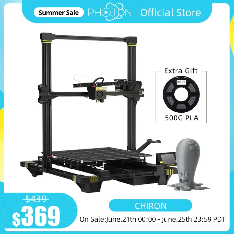 3D принтер Chiron Lager устройство для объемной печати автовыравнивание двойная