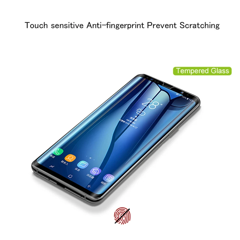 УФ, прозрачный полножидкий клей-экран из закаленного стекла для samsung S8 S9 S10 Plus S7 Edge Note 8 9 10 Plus защитная пленка