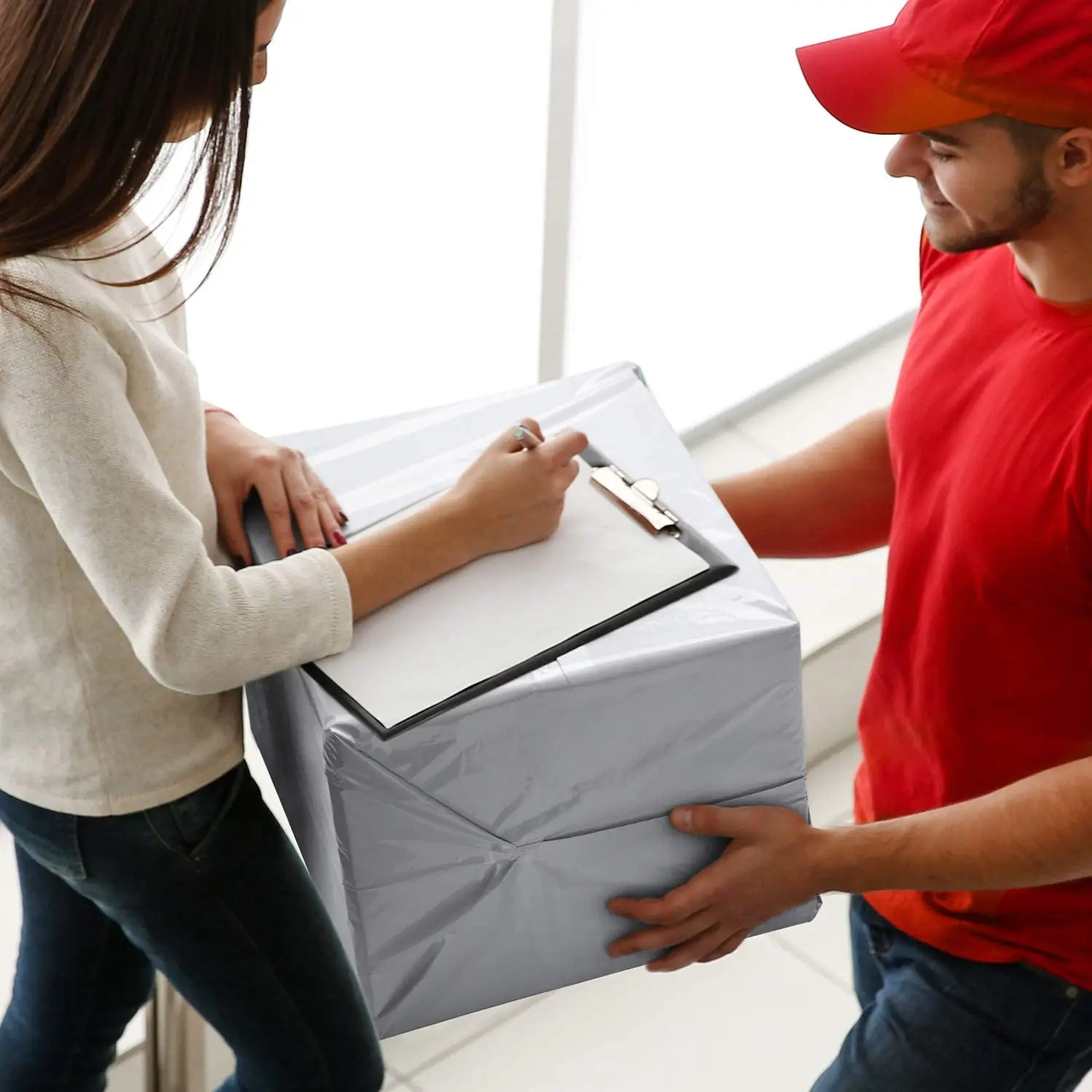 

50pcs/Lots White Courier Bag Express Envelope Storage Bags Mail Bag Mailing Bags Self Adhesive Seal Plastic Packaging Pouch