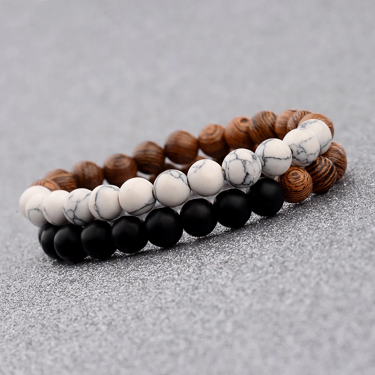 

Half Wood Beads Bracelets For Men Accessories Women Male Jewelry Personality Charm Men’s Bracelet Handmade Rosary Armband Gifts