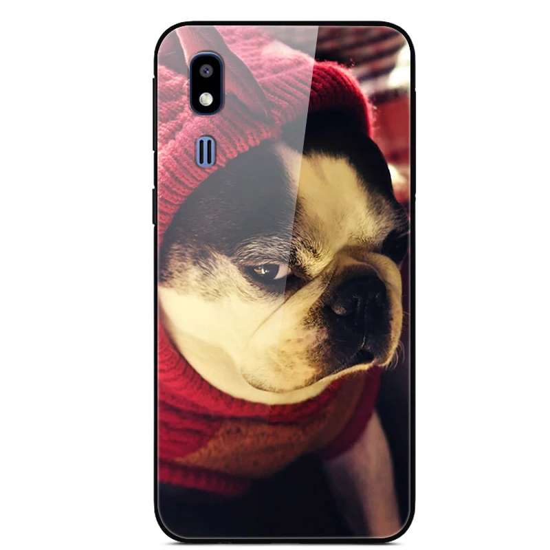 Для Samsung Galaxy A50 A70 A10 A20E A30 A40 A80 A90 A20 E Роскошная задняя крышка из закаленного стекла
