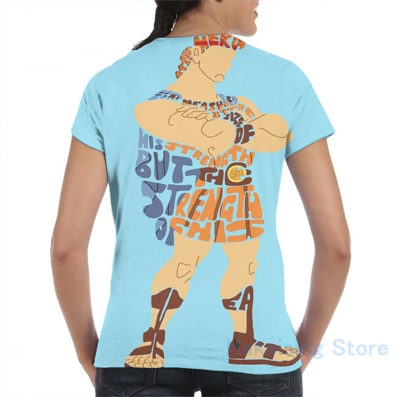 Футболка Hercules для мужчин и женщин модная женская футболка с принтом топы