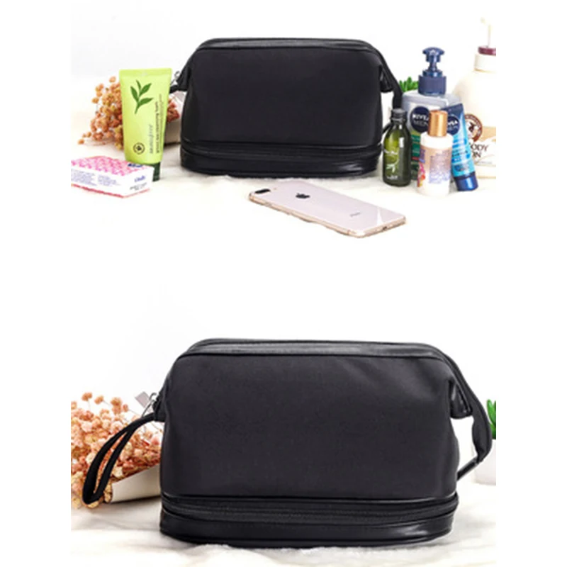 

Business Trip Toiletry Bag Travel Portable Portable Dry And Wet Separation Waterproof Double Layer Makeup Bag