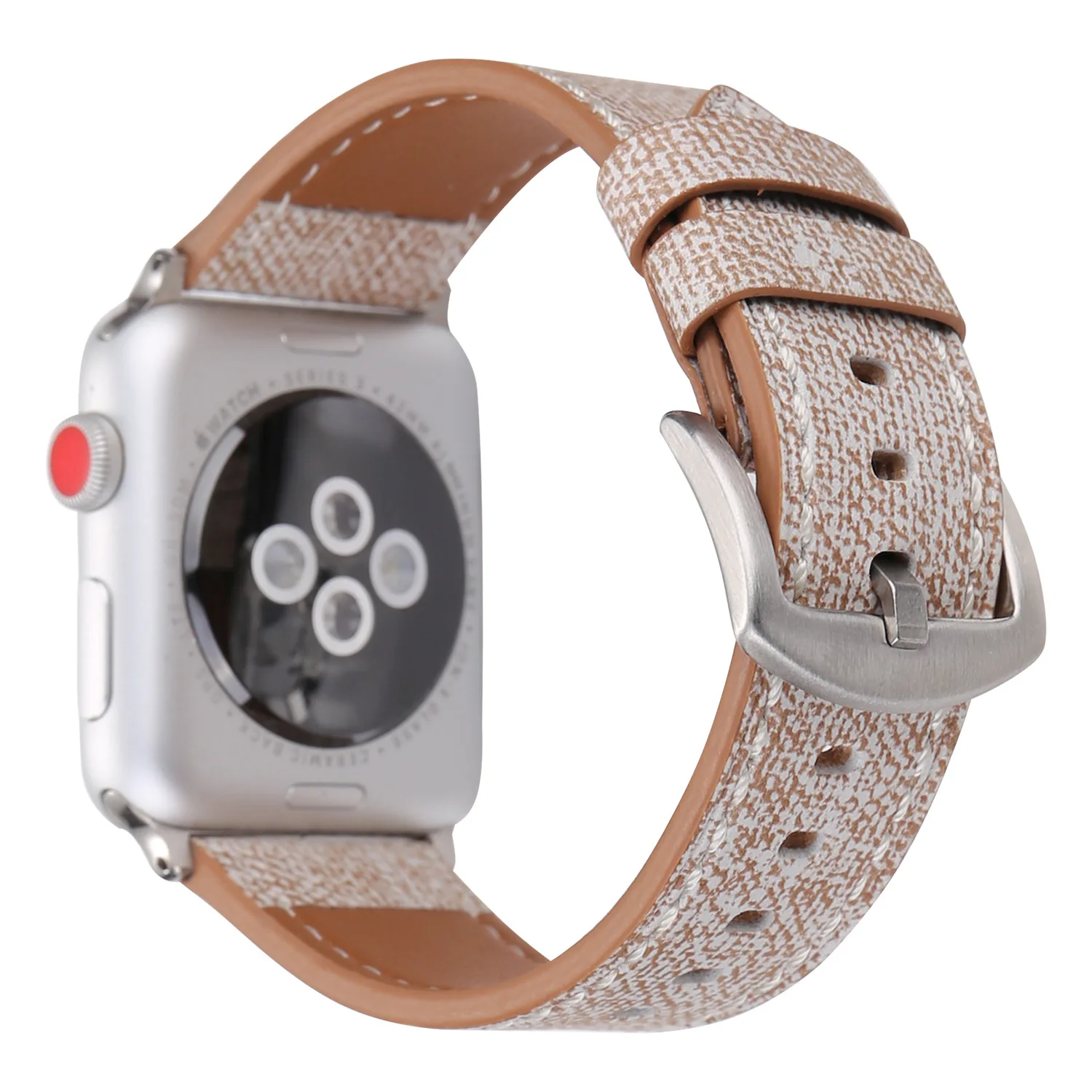 Ремешок для apple watch series 4 5 3 2 1 кожаный ремень для iwatch холст с классической пряжкой темно-синие джинсы 38 42 мм