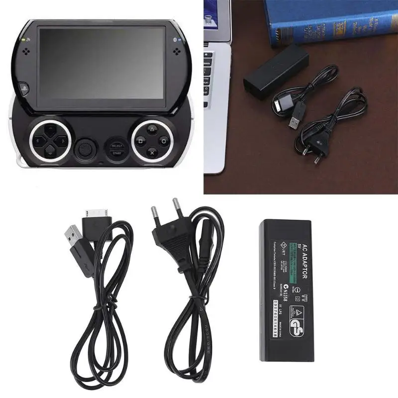Адаптер питания переменного тока зарядное устройство для SONY psp Go psp 1000 с кабелем для передачи данных Универсальный вход напряжения игровой автомат аксессуары
