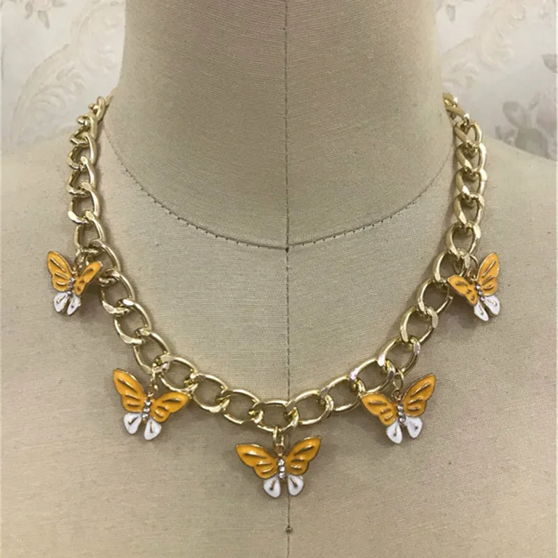 Женское короткое ожерелье в готическом стиле богемное Золотое колье-чокер с