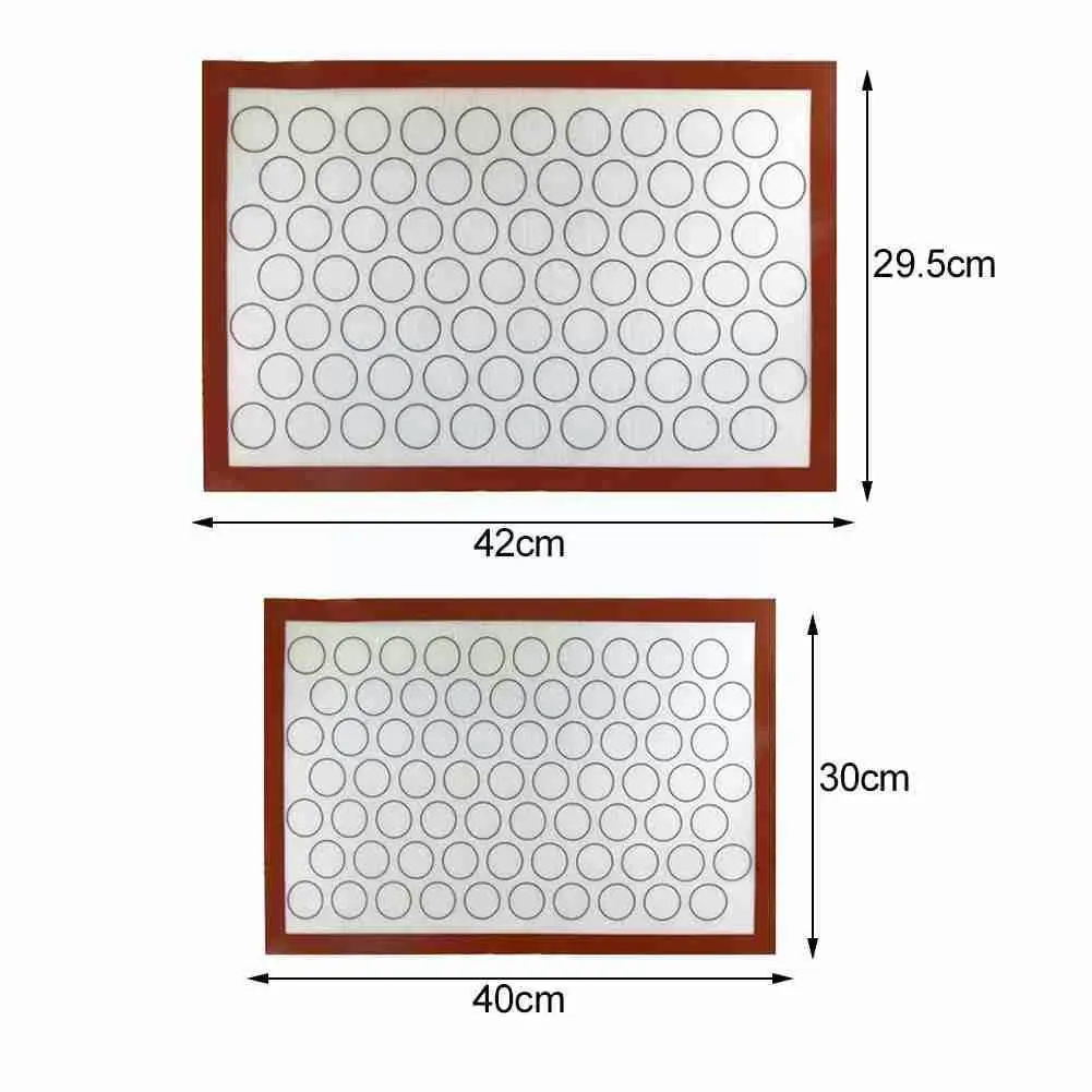 

2021 Non-Stick Silicone Baking Mat Cookie Pad Rolling Tools Baking Mat For Kitchen Bakeware Cake Gadget Pastry Cookie Dough S6D0