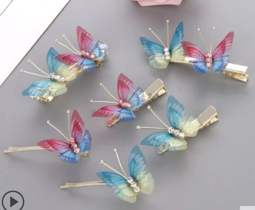 

Заколка для волос с зажимом сверху, однослойный зажим, простой боковой зажим, боковой зажим-бабочка с челкой