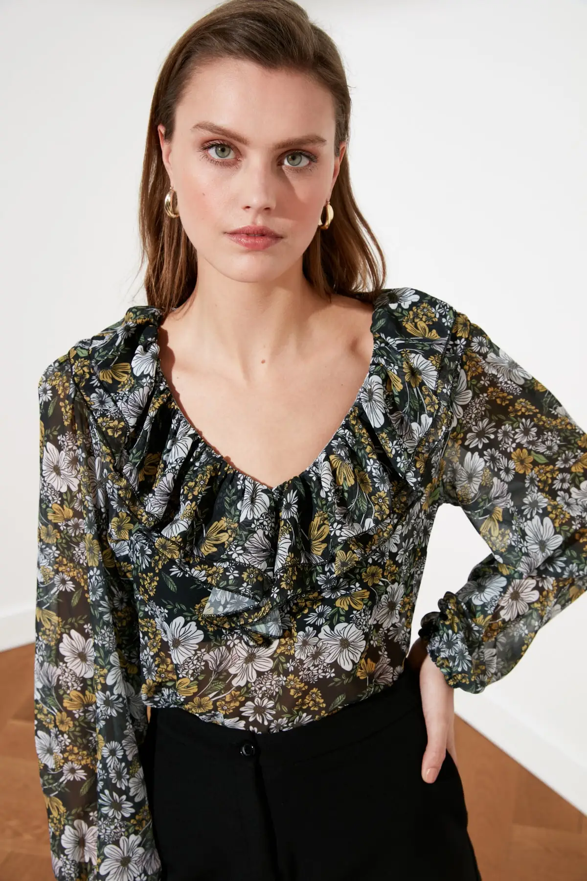 

Trendyol Flounces Bluz TWOSS21BZ0345