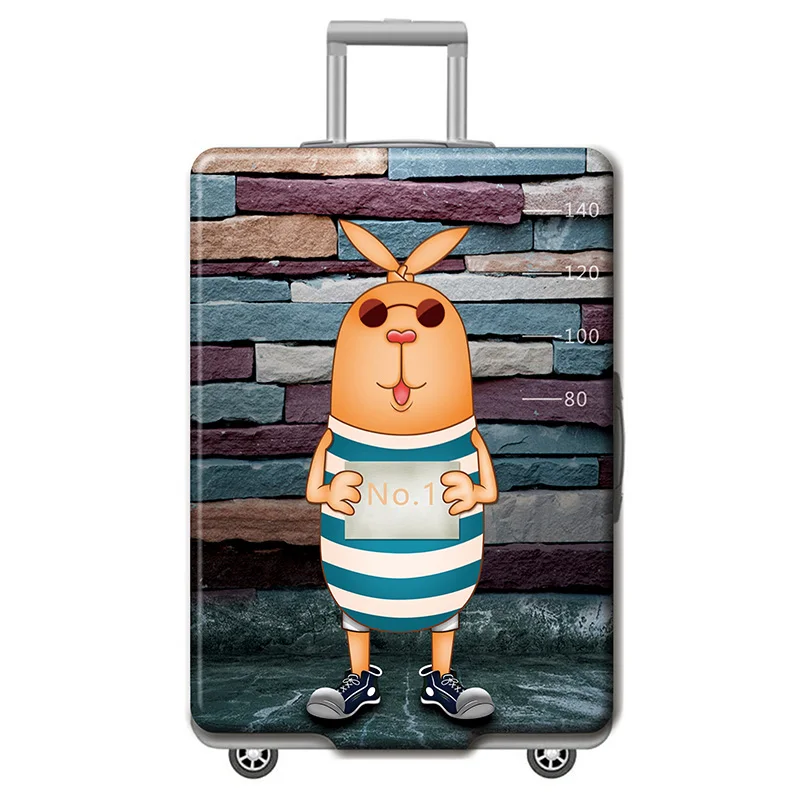 6 Luggage cover SEREQI New style World Map Design Luggage Protective Cover Travel Suitcase Elastic Dust Cover For18 to 32Inch Travel Accessories - Цвет: 6 Luggage cover
