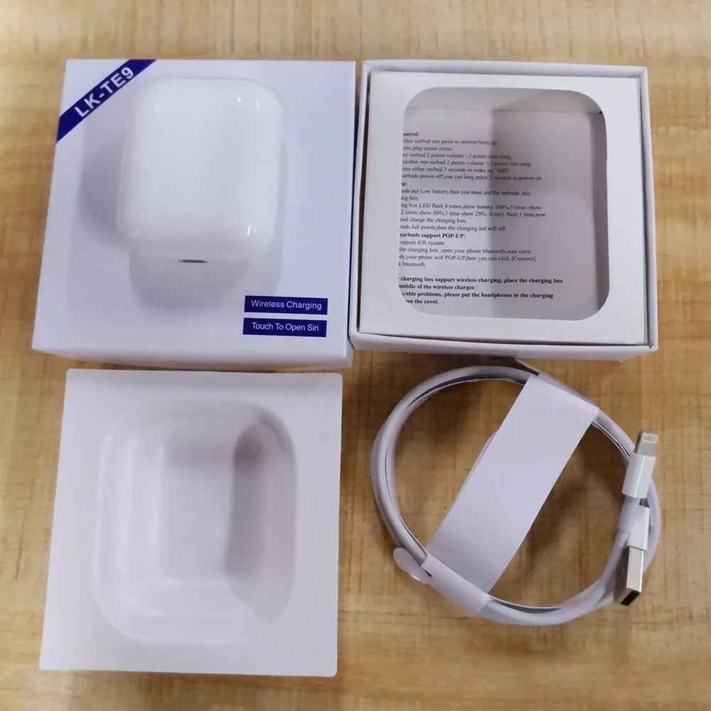 lkte9 Оригинальные LK-TE9 1:1 Беспроводные Bluetooth 5,0 стерео басы Наушники для iphone Android телефон PK i14 I12 I10 I11 Tws lk-te8 - Цвет: lkte9