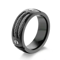 megin d stainless steek titanium screw wire vintage hip hop rings for men women couple friends gift fashion jewelry bague anel