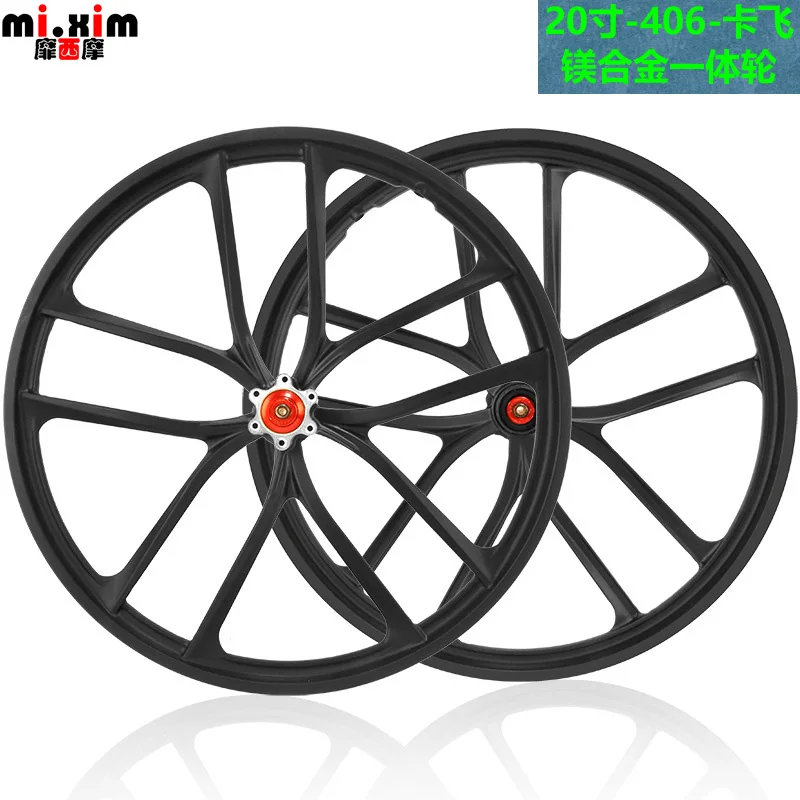 20 inch 406 Mountain Bike Wheelset Disc Brake Wheel Bicycle Disc Brake Magnesium Alloy MTB Wheel