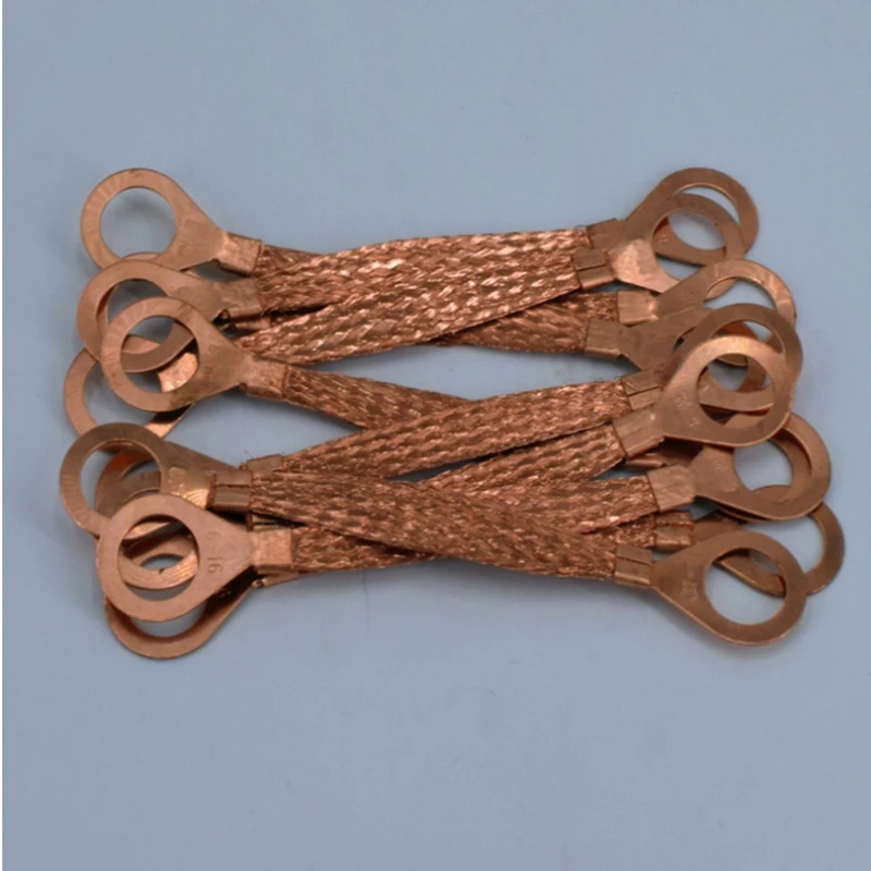 5 шт. 6 мм квадратный Чистый медный фланец электростатический джемпер