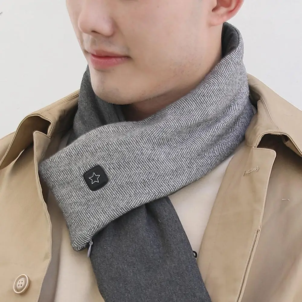 

Heated Scarf Winter Warm Neck Wrap 3 Temperature Settings Rechargeable Washable Scarf