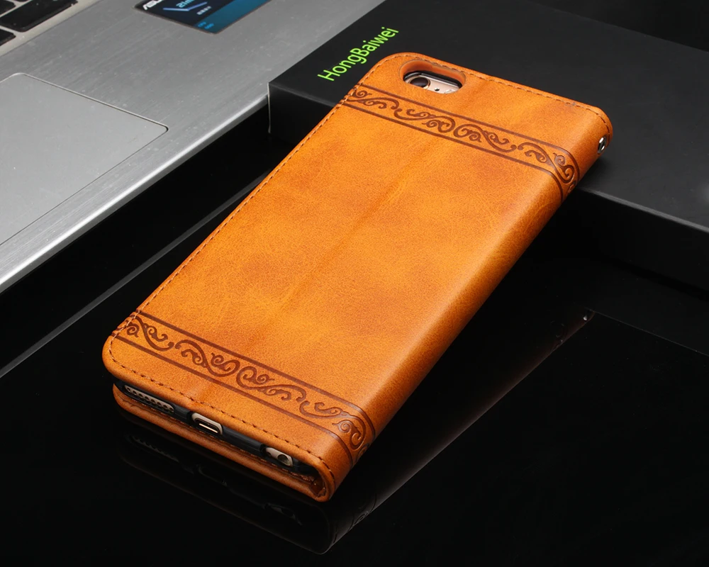 Phone Case for Apple iPhone 7 Plus Mobile phone shell handset flip card slot Leather Wallet 6 6s 8 Covre | Мобильные телефоны и