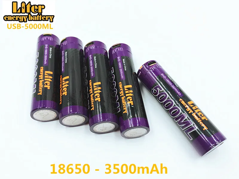 Шнур для USB + 18650 зарядки литий ионных аккумуляторов на 3500 мАч и 3 7 в 5000