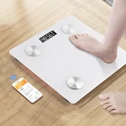 Ванная комната весы Bluetooth платформенные весы светодиодный цифровой Смарт Вес весы Баланс Беспроводной тела весы