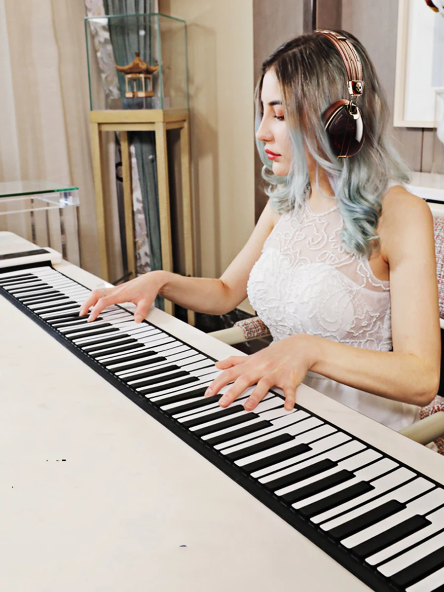 Professional Piano 88 Key Beginner Dormitory Practice Portable Simple Piano Folding Thickening Instrumente Keyboard Instruments