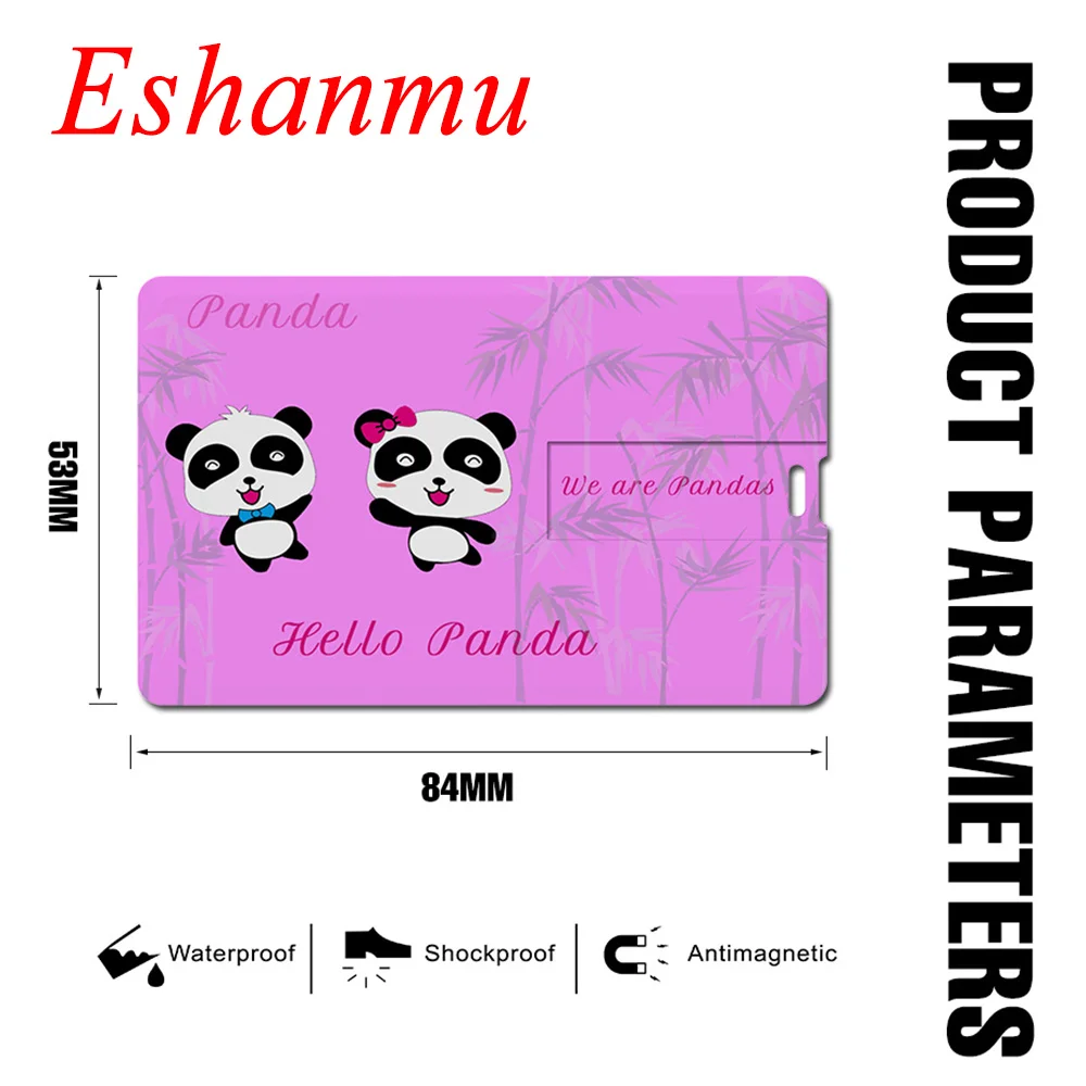 Милая карта новая мода панды Usb флеш накопитель памяти 128 Мб 4 ГБ 8 16 32 64