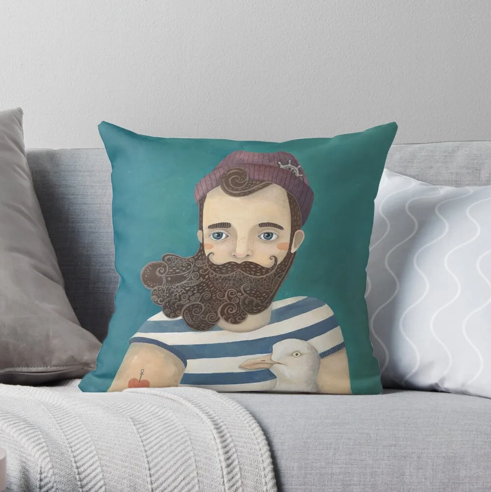 

A SAILOR THROW PILLOW Polyester Decor Pillow Case Home Cushion Cover 18*18inch