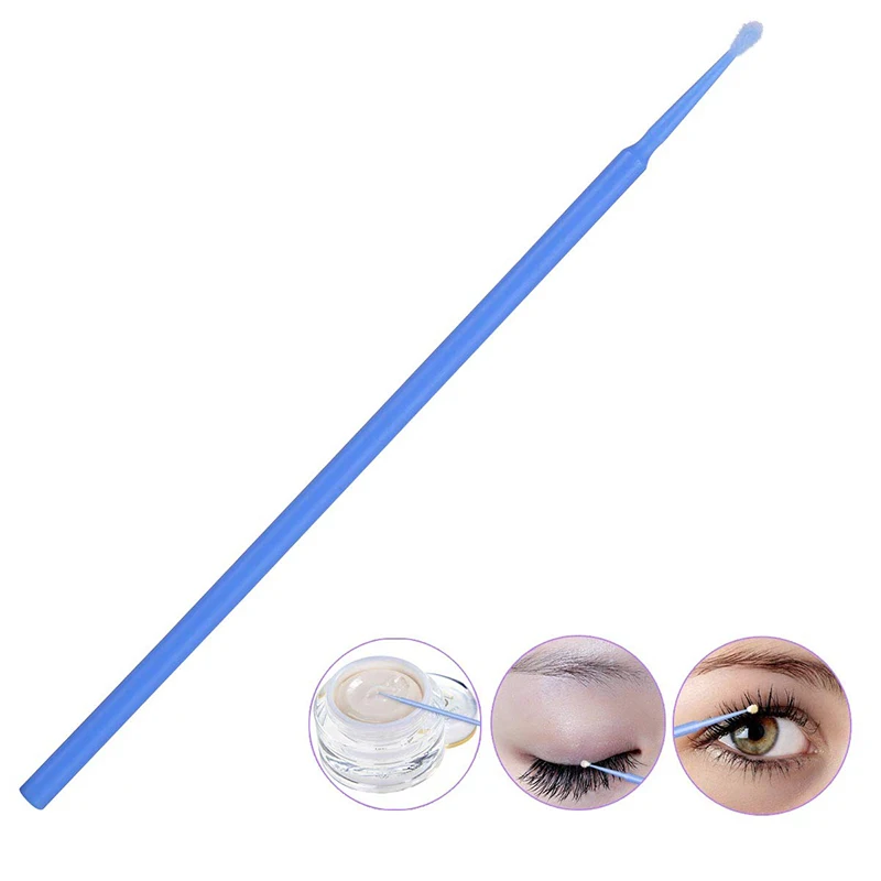 

2-Packed 100 Pcs/pack Disposable Micro Brushes Applicator Mascara Wands for Eyelash Extensions 5 Color MH88