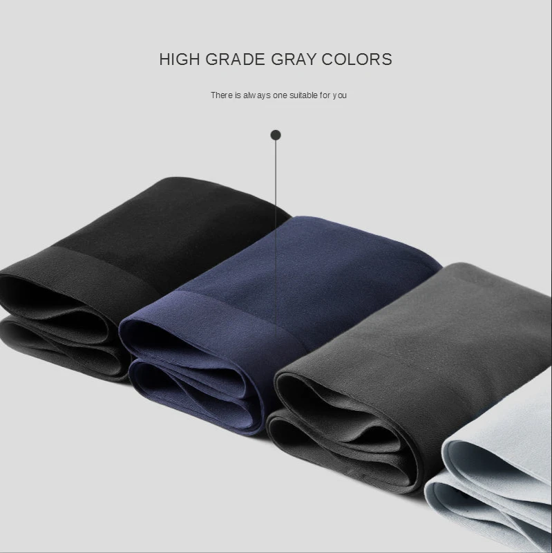 

MiiOW Men's Seamless Underwear Anti-mite Graphene Antibacterial Cotton Boxers Breathable Thin Men's Boxer Shorts In Summer