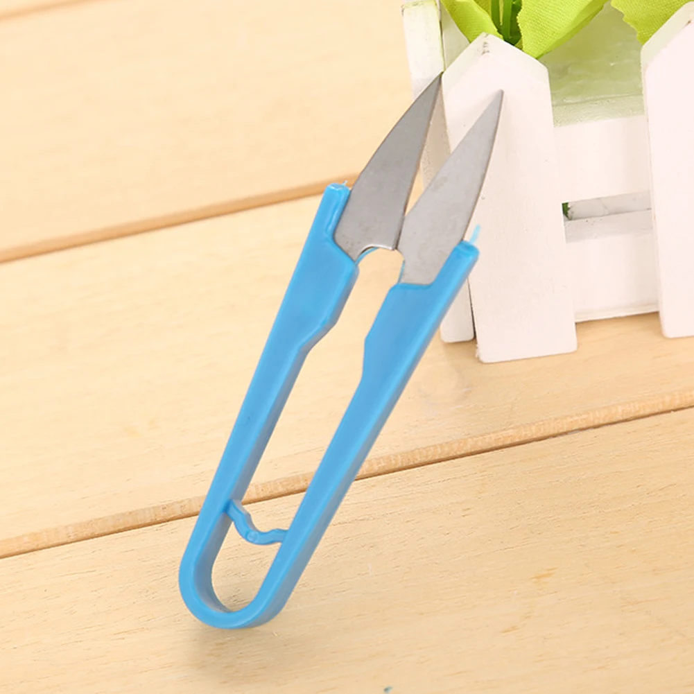 Stainless Steel Household Cross Stitch Scissors Line Cutter DIY Tool U-shape Sewing Paper-cut Craft Shears | Спорт и развлечения