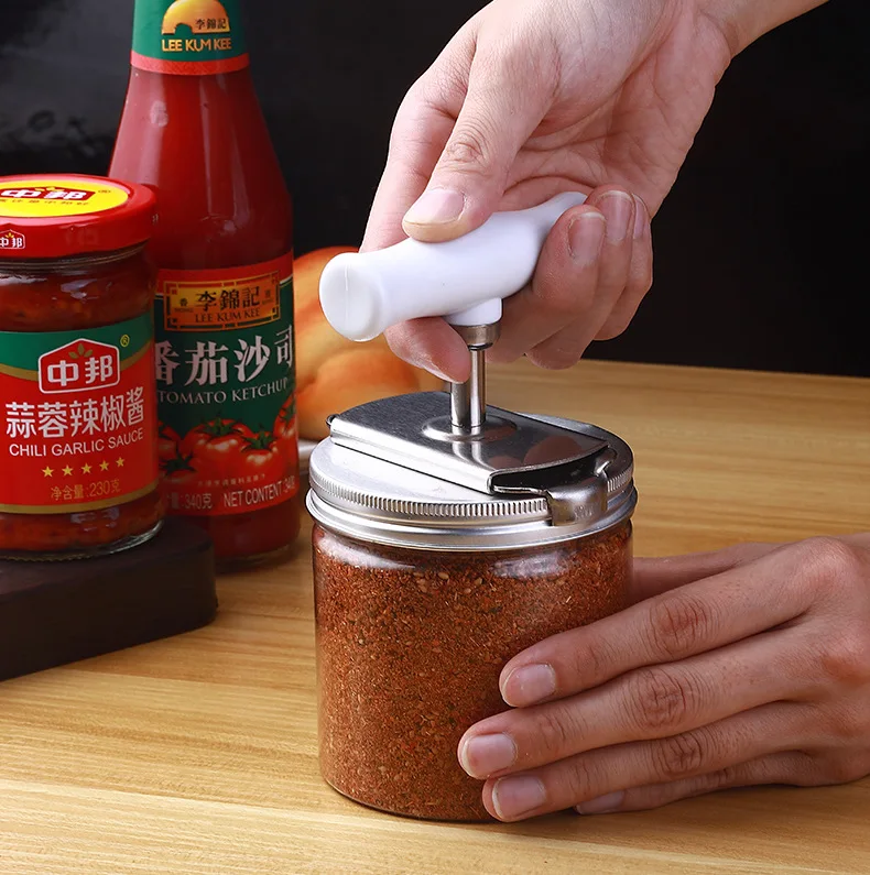 

Manual Labor-saving Can Opener Stainless Steel Easy Opener Adjustable Cap Lid Openers High Temperature Resistant Kitchen Gadget