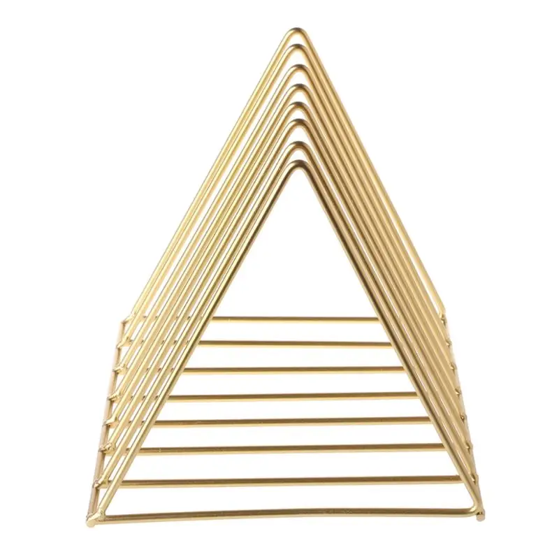 Железная стойка для записи LP треугольный держатель фотографий настольный